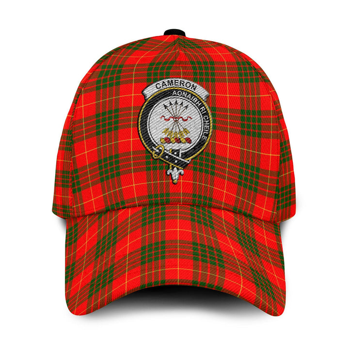 Cameron Tartan Crest Embroidery Classic Cap