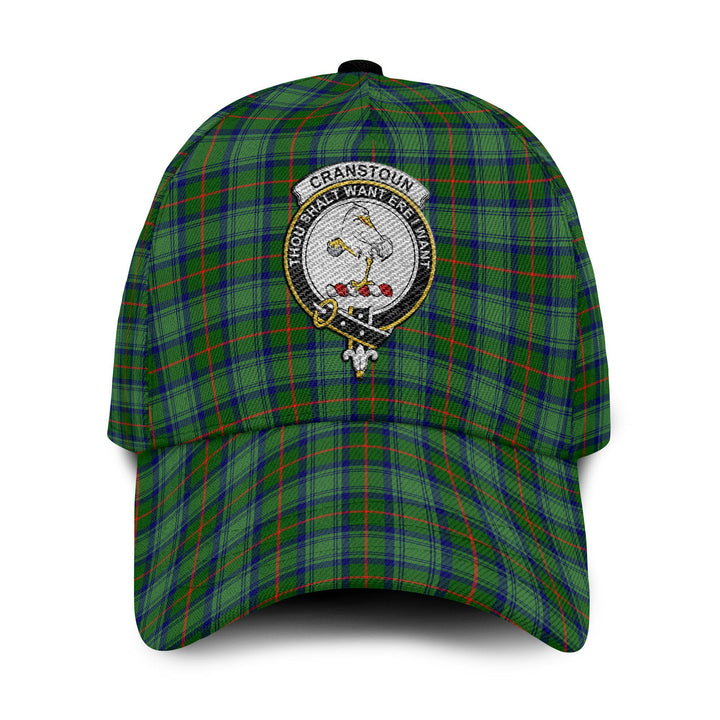 Cranstoun Tartan Crest Embroidery Classic Cap