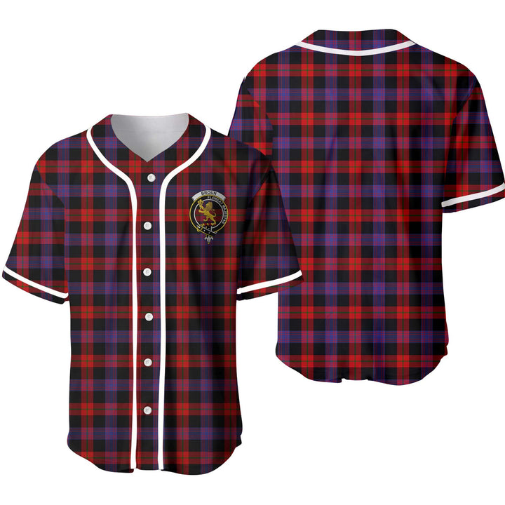Broun Tartan Classic Baseball Jersey