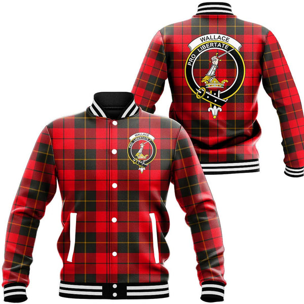 Wallace Weathered Tartan Classic Crest Baseball Jacket