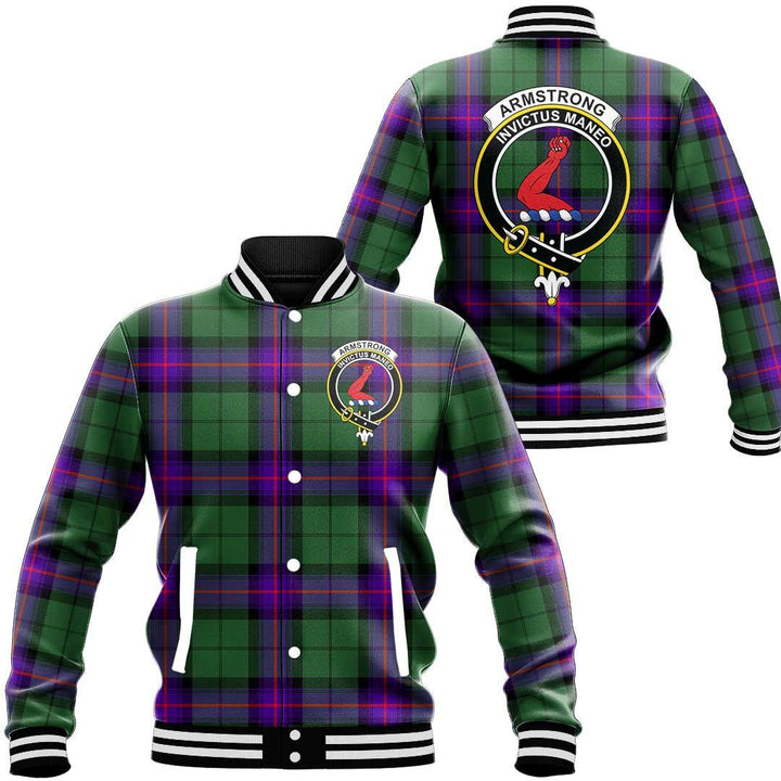 Armstrong Modern Tartan Classic Crest Baseball Jacket