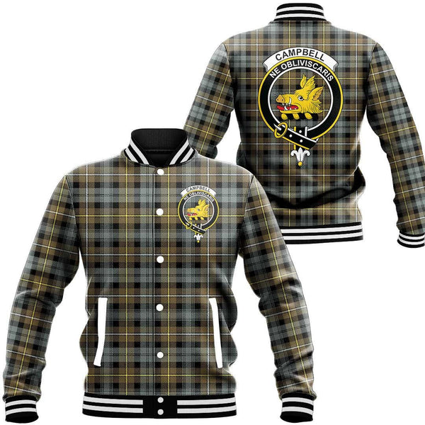 Campbell Argyll Weathered Tartan Classic Crest Baseball Jacket