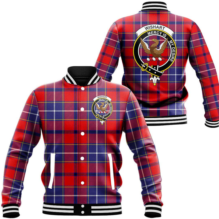 Wishart Dress Tartan Classic Crest Baseball Jacket