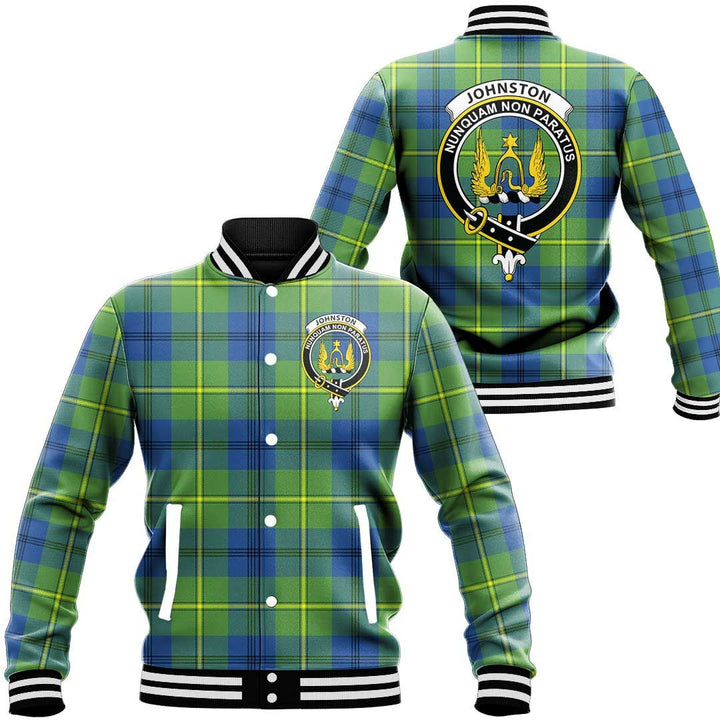 Johnston Ancient Tartan Classic Crest Baseball Jacket