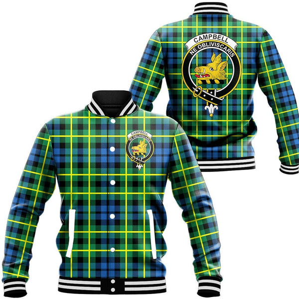 Campbell of Breadalbane Ancient Tartan Classic Crest Baseball Jacket