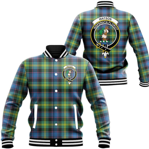 Watson Ancient Tartan Classic Crest Baseball Jacket