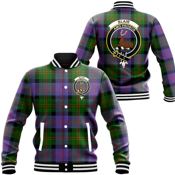 Blair Modern Tartan Classic Crest Baseball Jacket