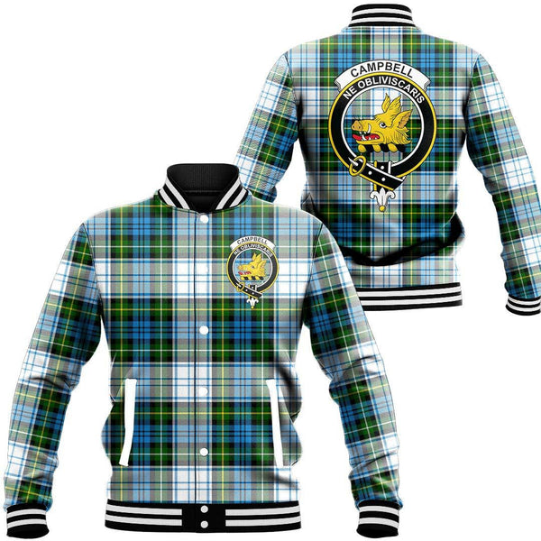 Campbell Dress Ancient Tartan Classic Crest Baseball Jacket