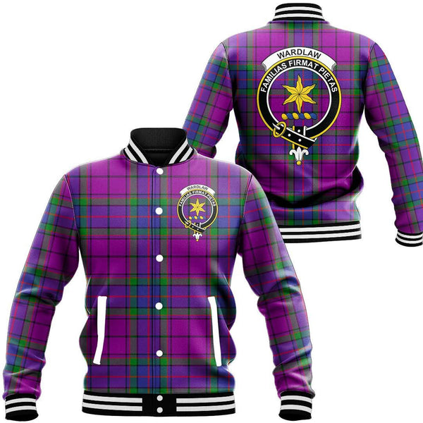 Wardlaw Modern Tartan Classic Crest Baseball Jacket