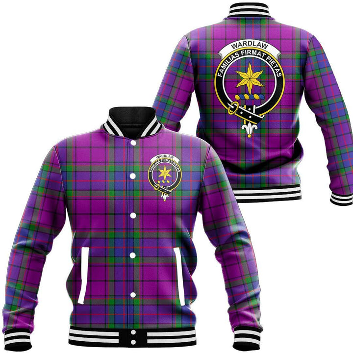 Wardlaw Modern Tartan Classic Crest Baseball Jacket