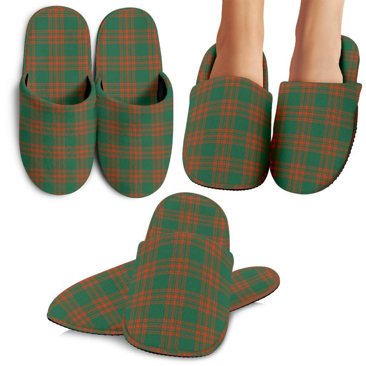 Menzies Green Ancient Tartan Classic Slippers