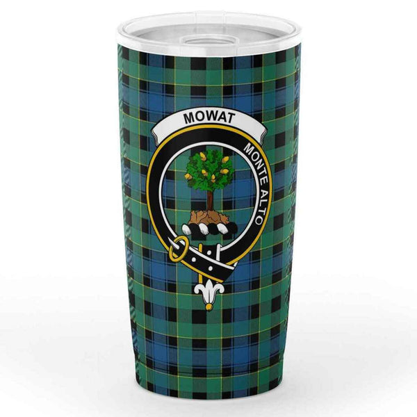 Mowat (of Inglistoun) Tartan Classic Crest Tumbler