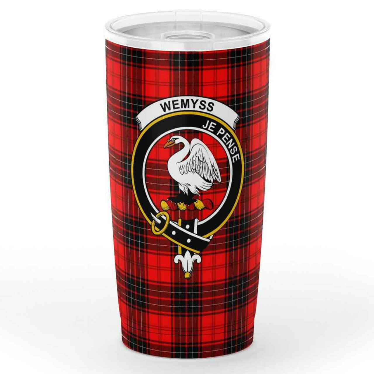 Wauchope (or Waugh) Tartan Crest Tumbler