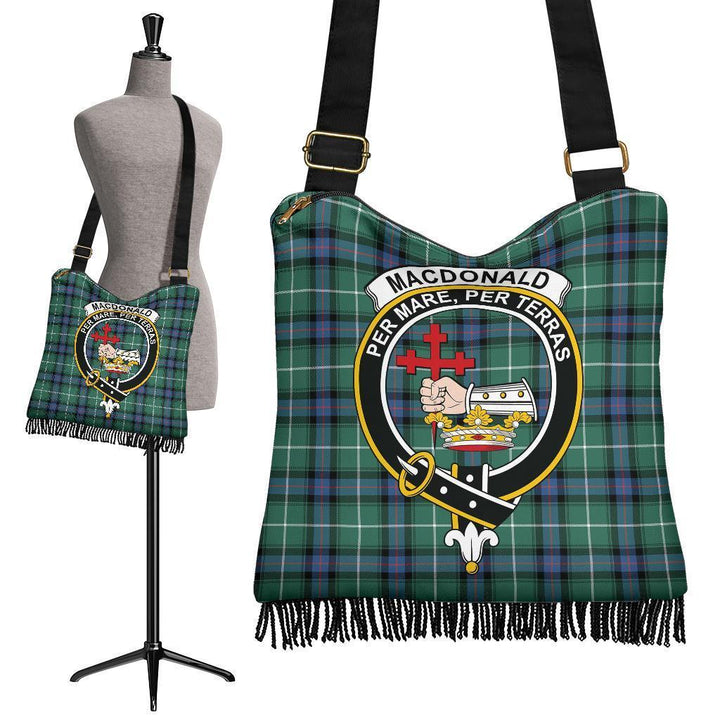 MacDonald of the Isles Hunting Ancient Tartan Classic Crest Boho Handbag