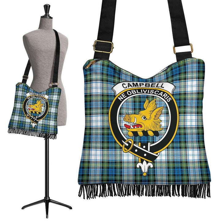 Campbell Dress Ancient Tartan Classic Crest Boho Handbag