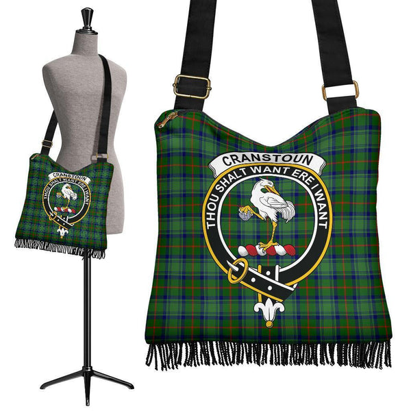 Cranstoun Tartan Classic Crest Boho Handbag