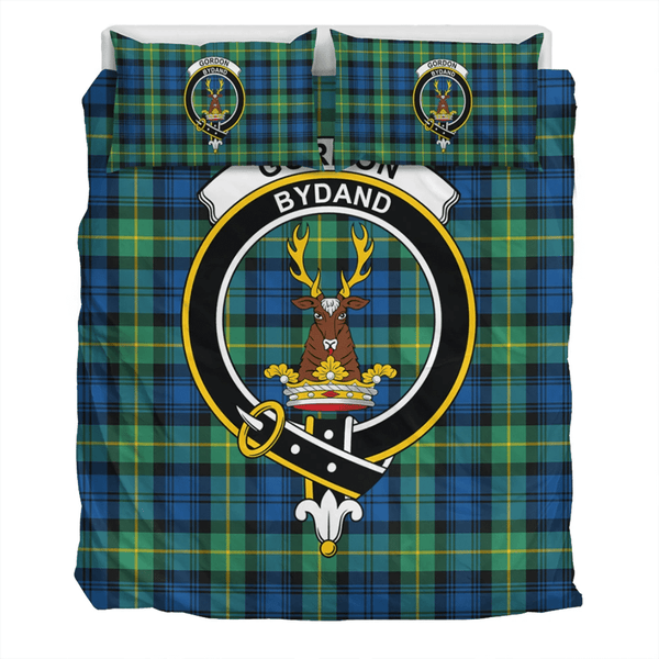 Gordon Ancient Crest Tartan Bedding Set