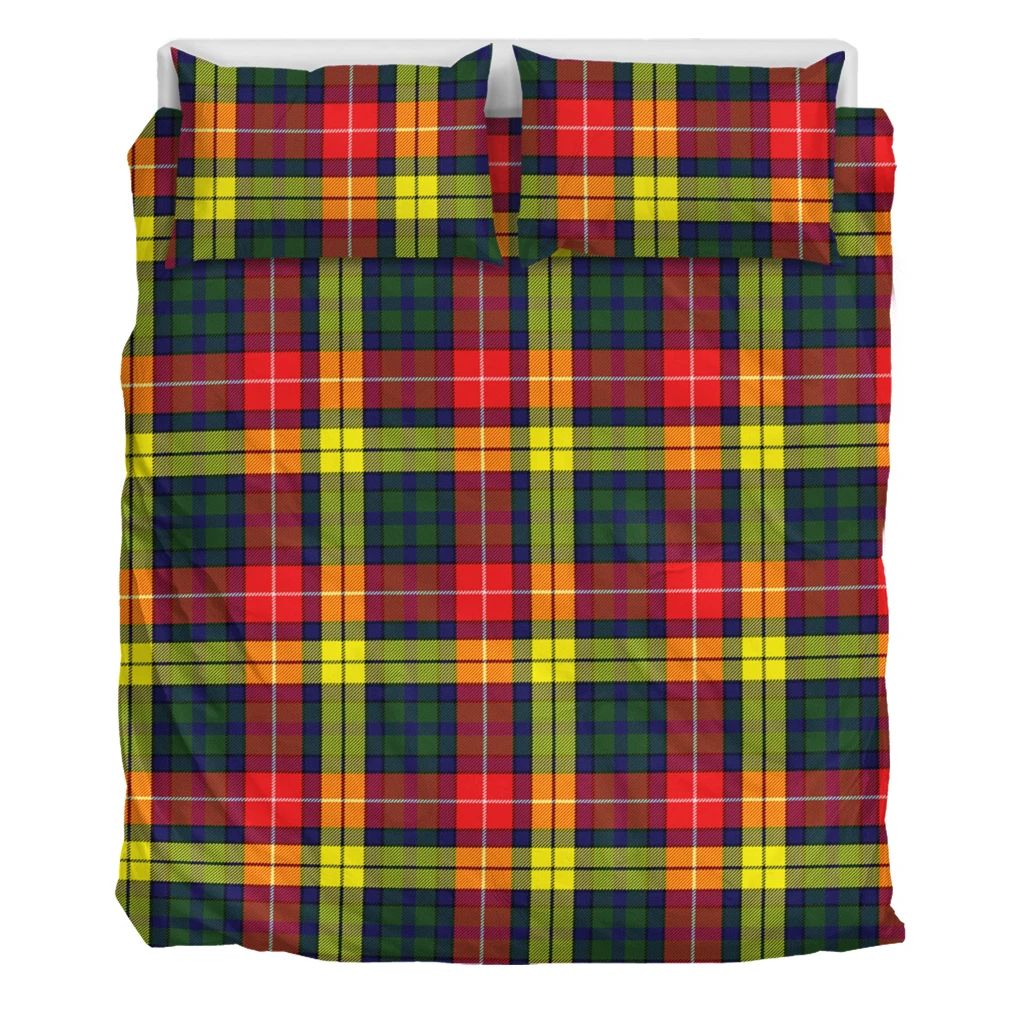 Duncan Modern Tartan Crest Wave Style Bedding Set