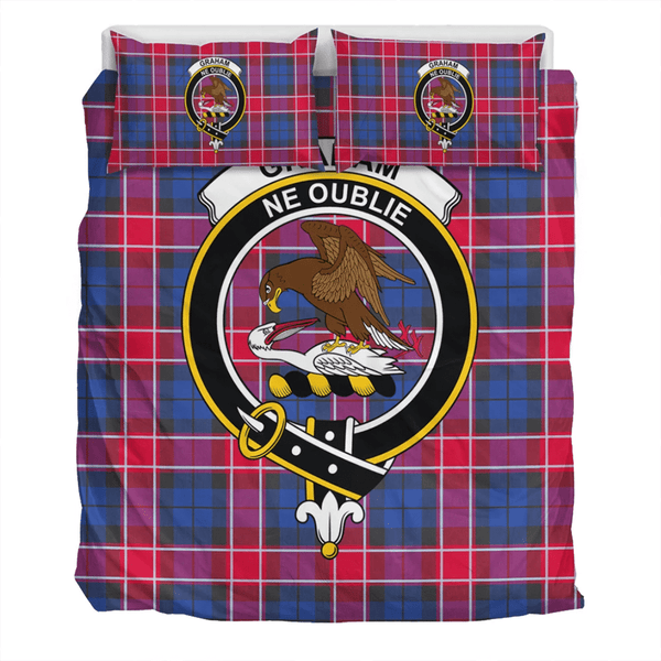 Graham of Menteith Red Crest Tartan Bedding Set