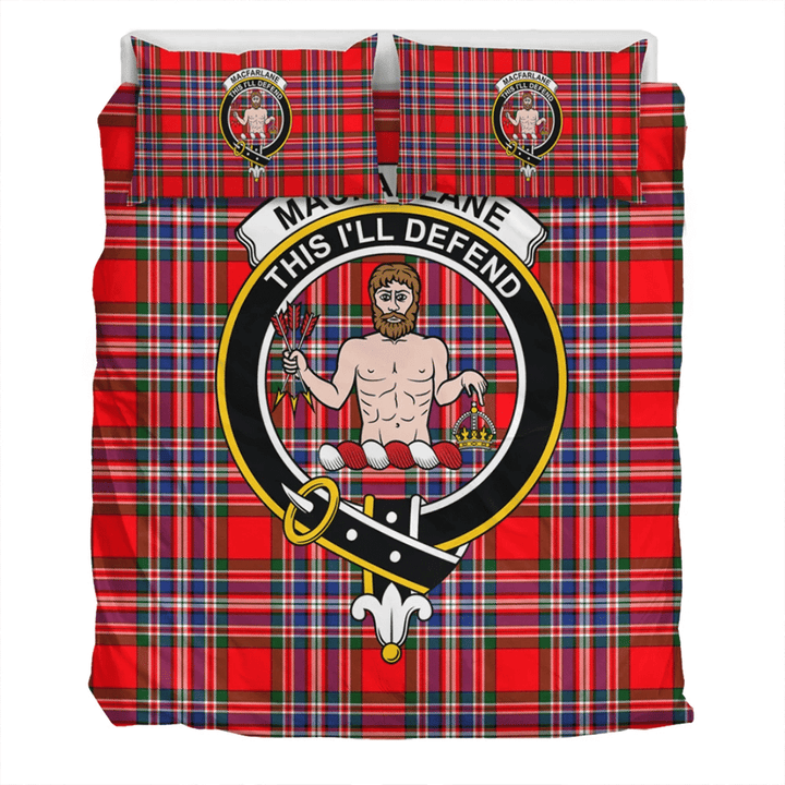 MacFarlane Modern Crest Tartan Bedding Set