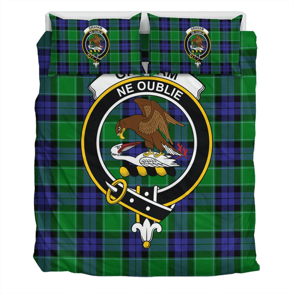 Graham of Menteith Modern Crest Tartan Bedding Set