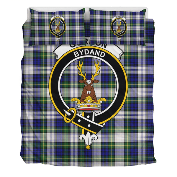 Gordon Dress Modern Crest Tartan Bedding Set