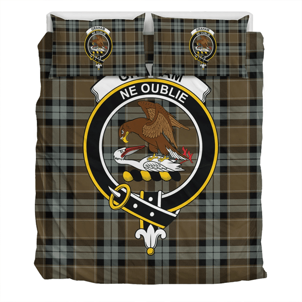 Graham of Menteith Weathered Crest Tartan Bedding Set