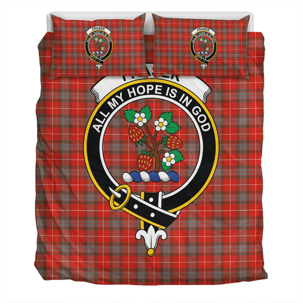 Fraser Weathered Crest Tartan Bedding Set