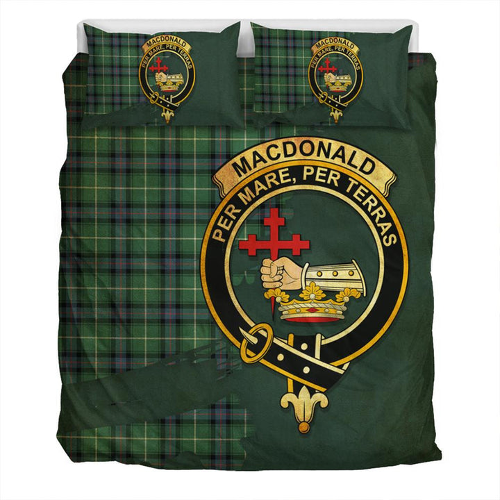 MacDonald of the Isles Hunting Ancient Tartan Classic Crest Bedding Set