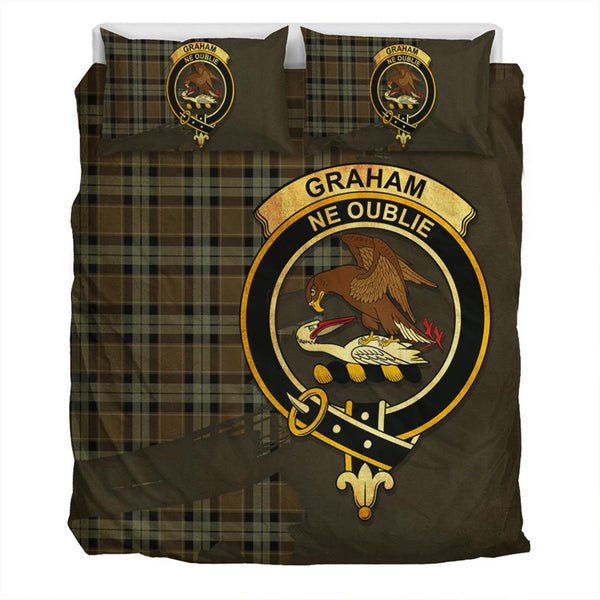 Graham of Menteith Weathered Tartan Classic Crest Bedding Set