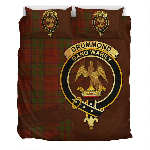 Drummond Clan Tartan Classic Crest Bedding Set