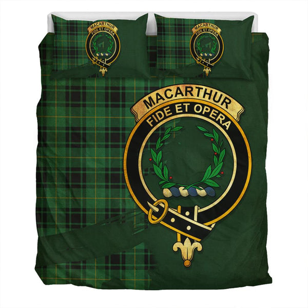 MacArthur Ancient Tartan Classic Crest Bedding Set