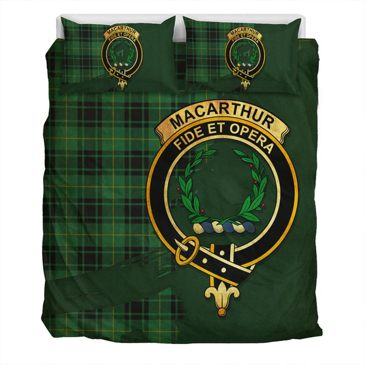 MacArthur Ancient Tartan Classic Crest Bedding Set
