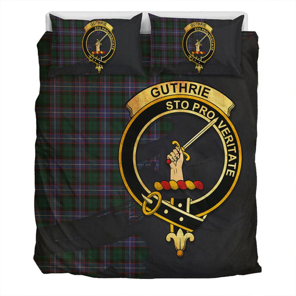 Guthrie Modern Tartan Classic Crest Bedding Set