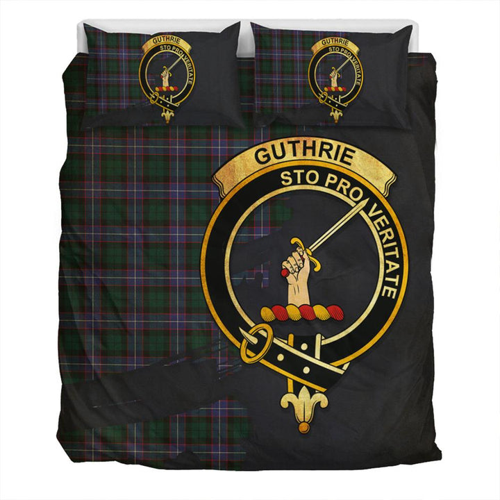 Guthrie Modern Tartan Classic Crest Bedding Set