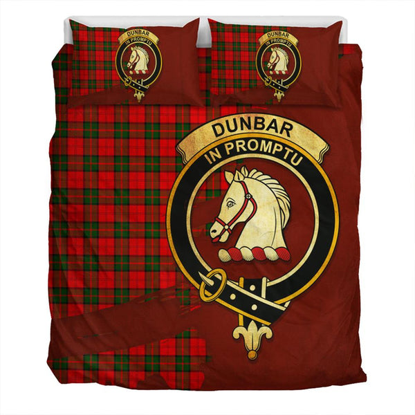 Dunbar Modern Tartan Classic Crest Bedding Set