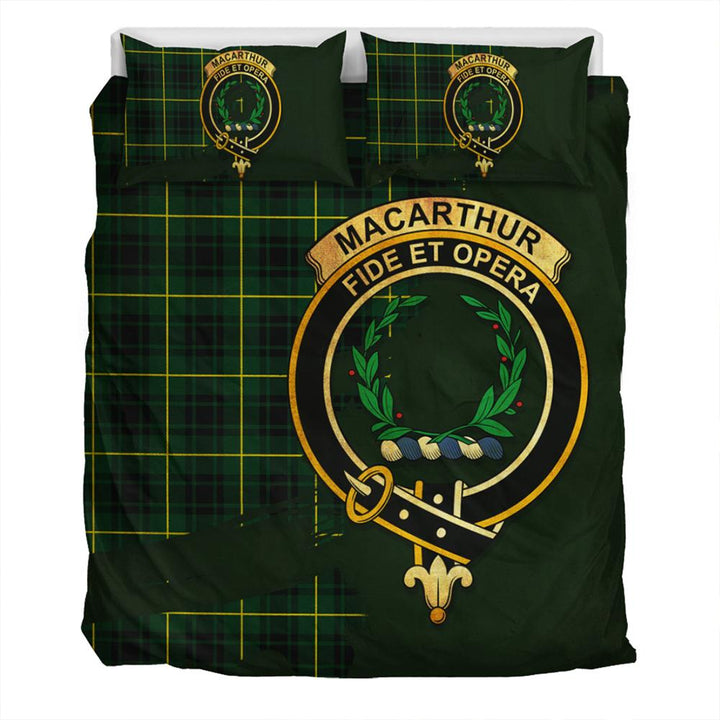 MacArthur Modern Tartan Classic Crest Bedding Set