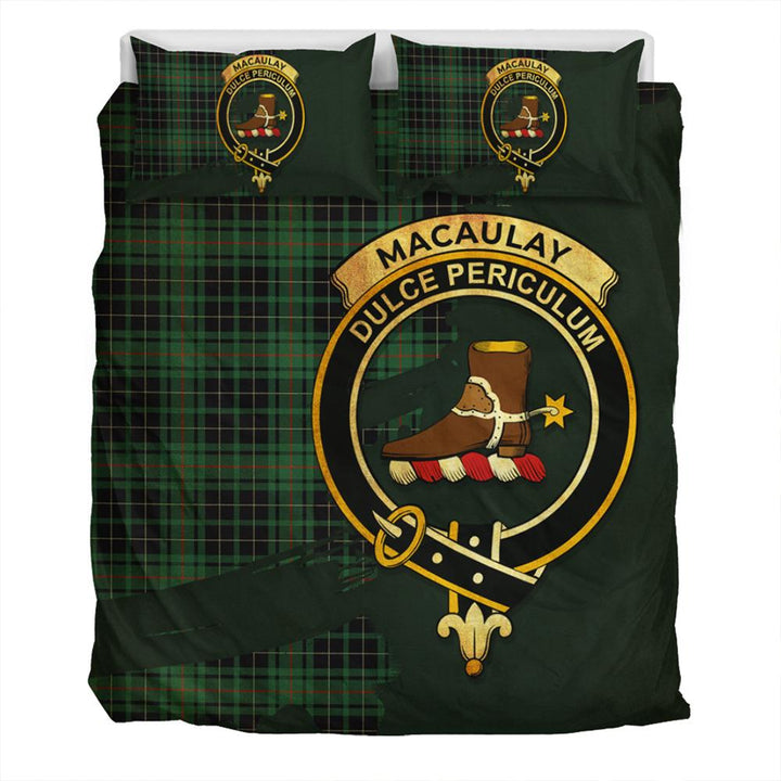 MacAulay Hunting Ancient Tartan Classic Crest Bedding Set