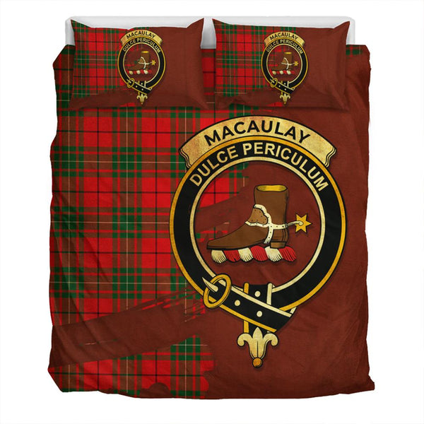 MacAulay Modern Tartan Classic Crest Bedding Set