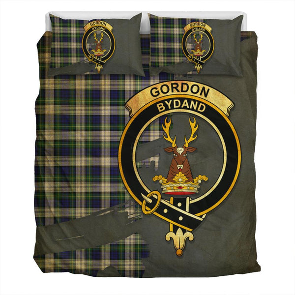 Gordon Dress Modern Tartan Classic Crest Bedding Set