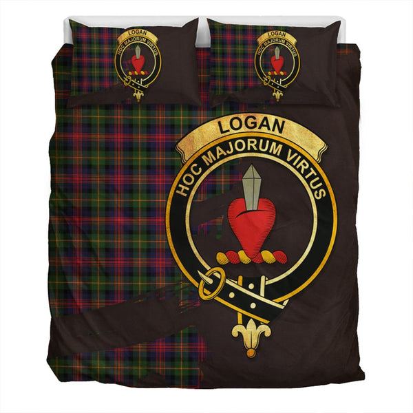 Logan Modern Tartan Classic Crest Bedding Set