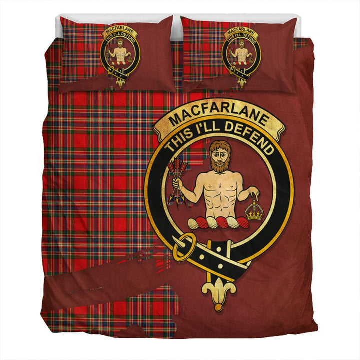 MacFarlane Modern Tartan Classic Crest Bedding Set