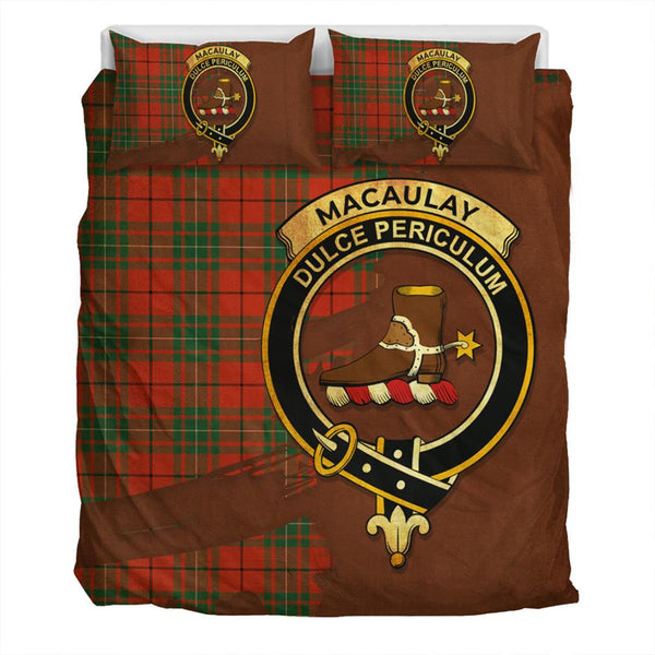 MacAulay Ancient Tartan Classic Crest Bedding Set
