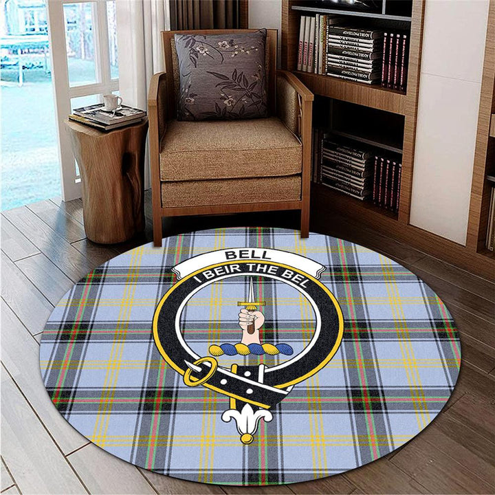 Bell of the Borders Tartan Classic Crest Round Carpet