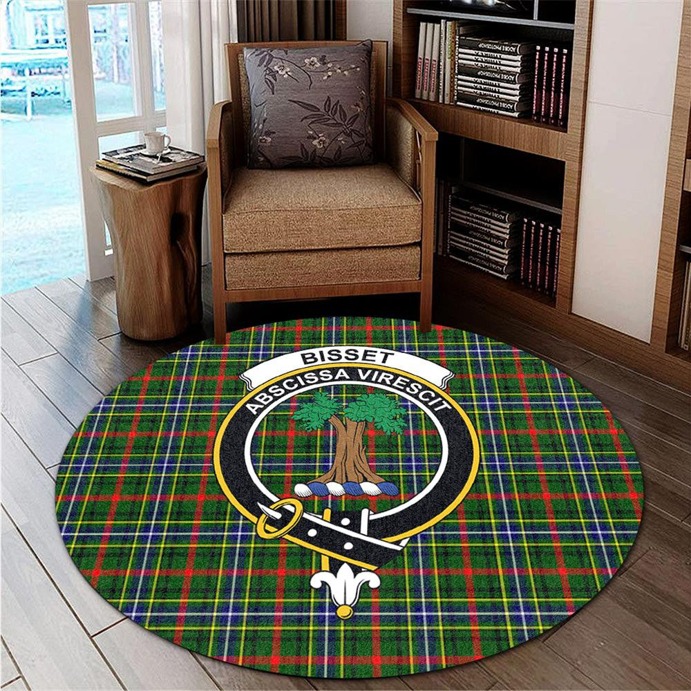 Bisset Tartan Crest Bedding Set - Golden Thistle Style