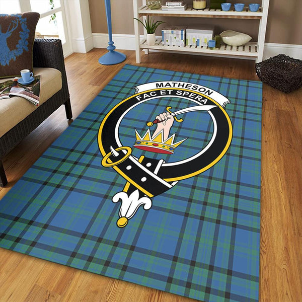 Matheson Hunting Ancient Tartan Crest Area Rug