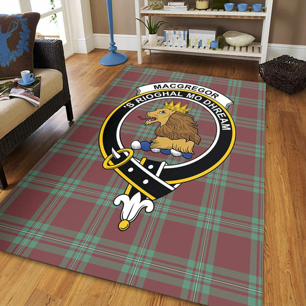 MacGregor Hunting Ancient Tartan Crest Area Rug