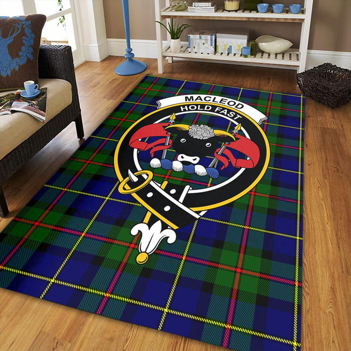 MacLeod of Harris Modern Tartan Crest Area Rug
