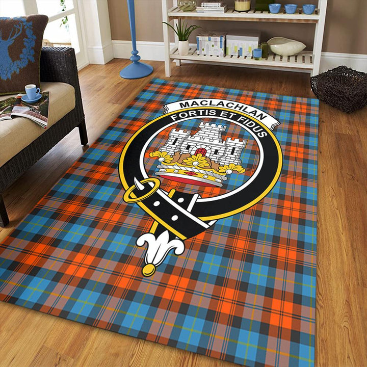 MacLachlan Ancient Tartan Crest Area Rug