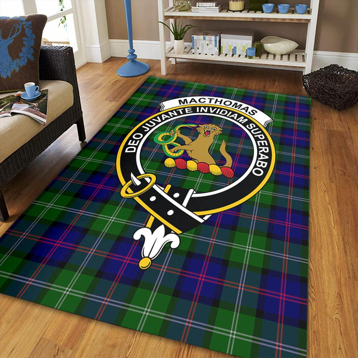 MacThomas Modern Tartan Crest Area Rug